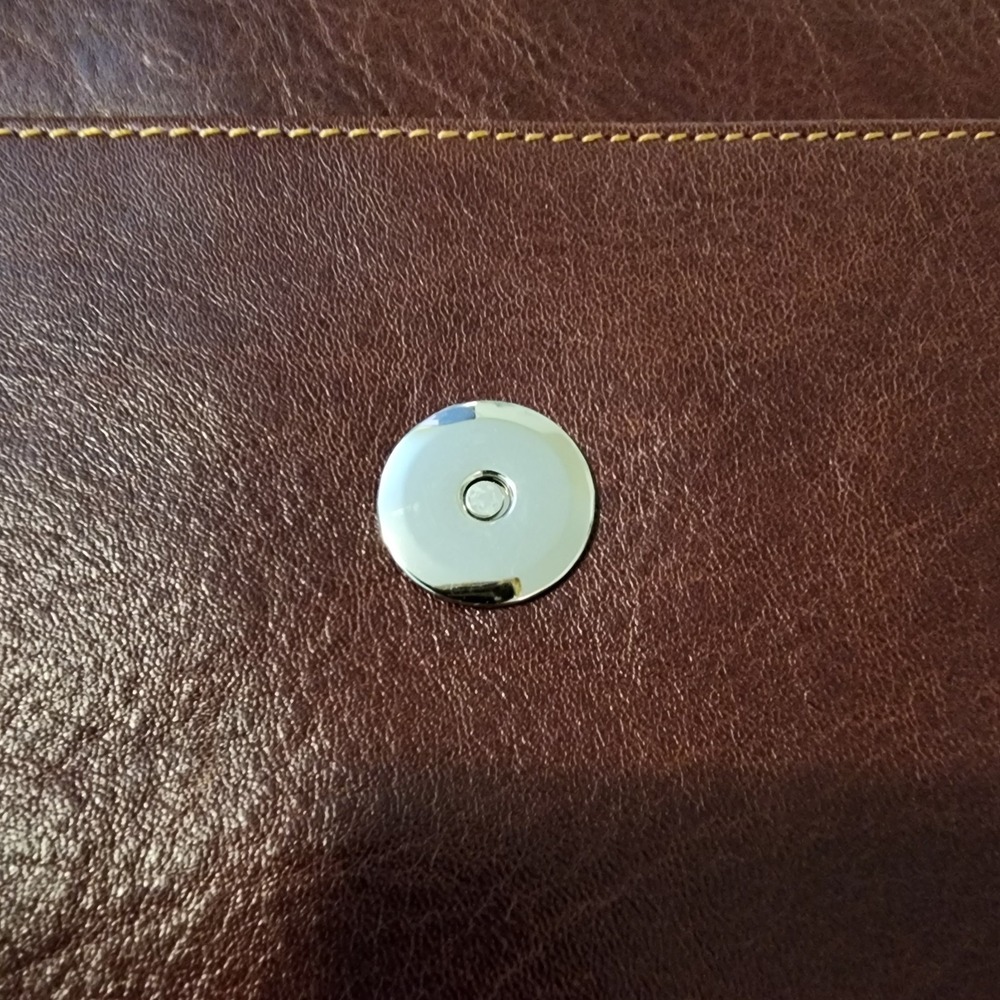 Peterbilt 579 Vintage Leather Document Portfolio‎ Holder Brown Case Office Work - Picture 6 of 10
